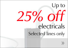 Up to 25% off electricals