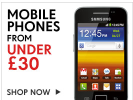 Mobile Phones from under &pound;30. Shop Now >