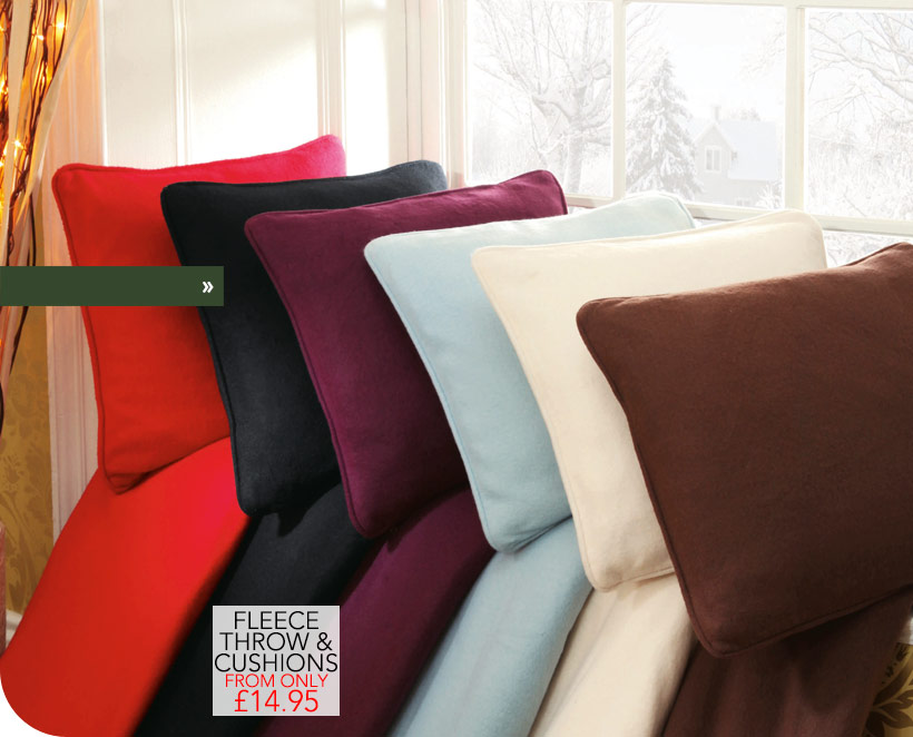 Fleece Throw &amp Cushions