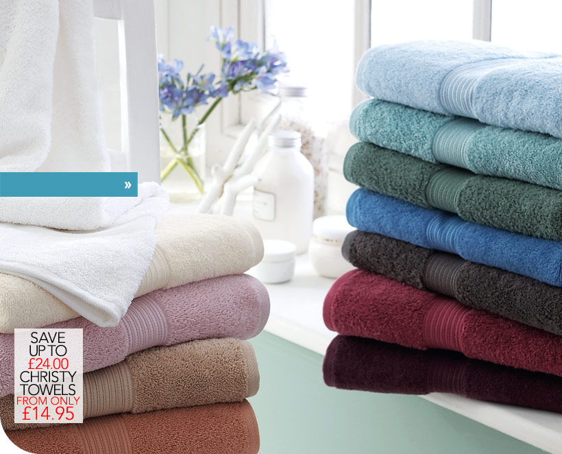 Christy Towels from only £14.95