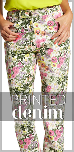 View the Printed Denim Trend >