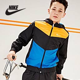 Boy wearing Nike Tracksuit