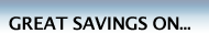 Great savings on...