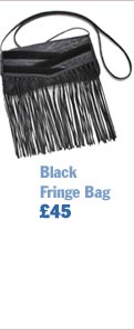 Black Fringe Bag