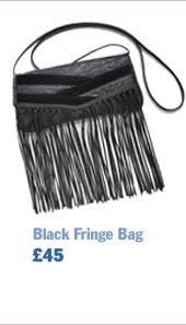 Black Fringe Bag