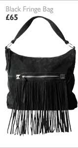 Black Fringe Bag
