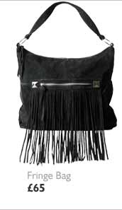 Black Fringe Bag