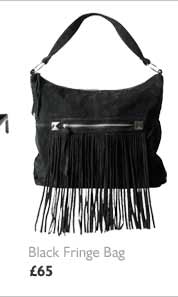 Black Fringe Bag