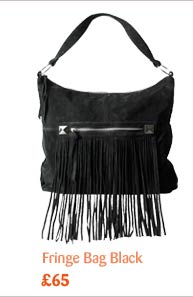 Black Fringe Bag