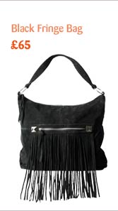Black Fringe Bag