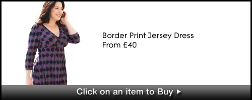 Border Print Jersey Dress