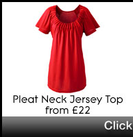 Pleat Neck Jersey Top