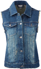 denim waistcoat