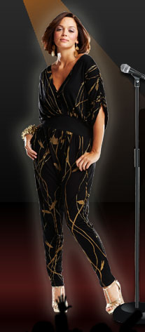 shop ruby rocks black and gold jump suit