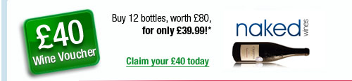 &pound;40 wine voucher