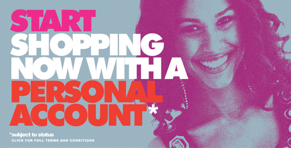 Start shopping now with a personal account
