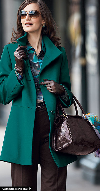 Cashmere blend coat
