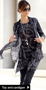 Top and cardigan