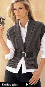 Knitted gilet