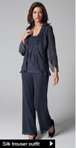Silk trouser outfit