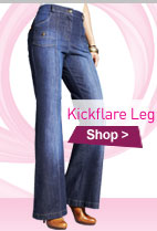 shop kick flare leg jeans