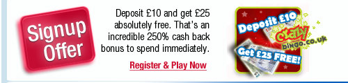 Deposit &pound;ten  and get &pound;twenty five absolutely free
