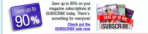 Save up to 90% with iSubscribe