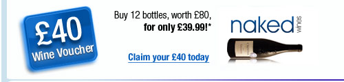 &pound;40 wine voucher with Naked Wines