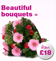 Beautiful bouquets from &pound;15 