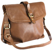 Leather buckle bag