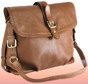 Leather buckle bag