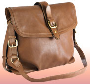 Leather buckle bag