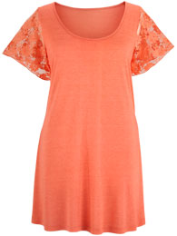 Shop Lace Jersey Top