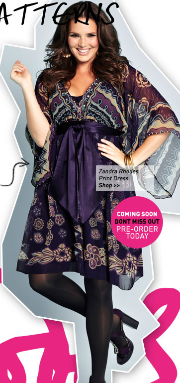 zandra rhodes print dress