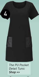 the PU pocket detail dress