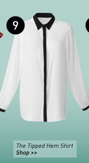 the tipped hem shirt