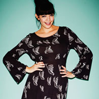 the bird print dress