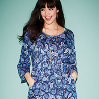 the paisley print dress