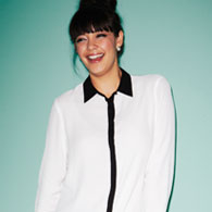the tipped hem shirt