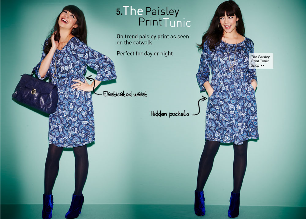 the paisley print dress