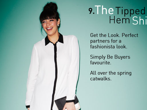 the tipped hem shirt