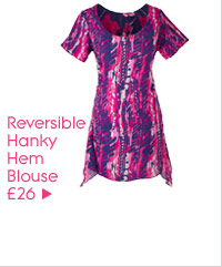 Reversible Hanky Hem Blouse £26