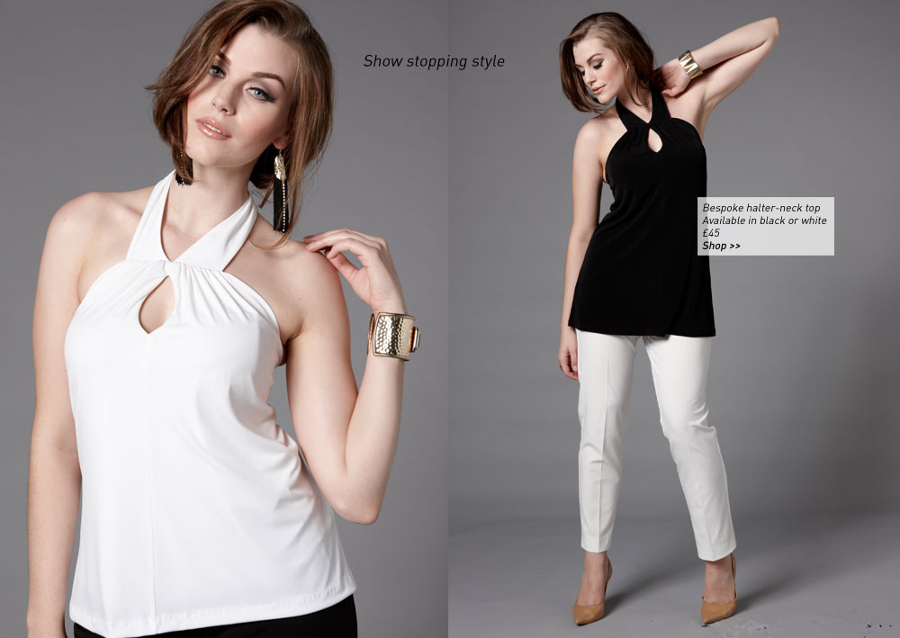 bespoke halter neck top