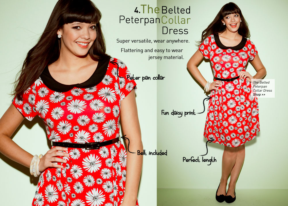 the Belted Peterpan Collar Dress