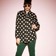 The Polka Dot Blouse & The Coloured Jeans