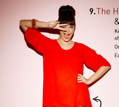 the High-low hem blouse
