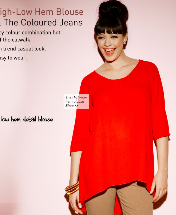 the High-low hem blouse