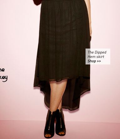 the Dipped Hem skirt