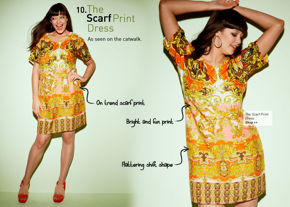 the Scarf Print Dress