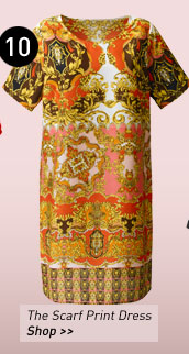 The Scarf Print Dress